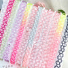 12pcs/pack  Rainbow Tattoo Rainbow Chokers Necklace Vintage Girls Stretch Gothic Charm Punk Elastic Collares Women's Jewelry