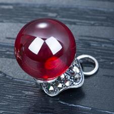 12x19mm Lucky Garnet 925 Silver Jewelry Pendant Natural Beads 12mm Necklace Women Chain Red Stone Couple Pendants