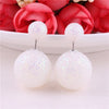 13 Colors Classic Cheapest Double Sides Gold Powder Series Bling-Bling Earrings Big Pearl Earrings Cute Bead Ball Earrings Women