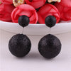 13 Colors Classic Cheapest Double Sides Gold Powder Series Bling-Bling Earrings Big Pearl Earrings Cute Bead Ball Earrings Women