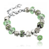 13 Patterns Crystal Charm Bracelets&Bangles for Women With Murano Glass Beads Bracelet Femme Love DIY Beads Bracelet Jewelry
