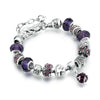 13 Patterns Crystal Charm Bracelets&Bangles for Women With Murano Glass Beads Bracelet Femme Love DIY Beads Bracelet Jewelry