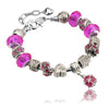 13 Patterns Crystal Charm Bracelets&Bangles for Women With Murano Glass Beads Bracelet Femme Love DIY Beads Bracelet Jewelry