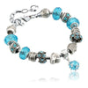 13 Patterns Crystal Charm Bracelets&Bangles for Women With Murano Glass Beads Bracelet Femme Love DIY Beads Bracelet Jewelry