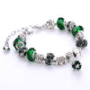 13 Patterns Crystal Charm Bracelets&Bangles for Women With Murano Glass Beads Bracelet Femme Love DIY Beads Bracelet Jewelry