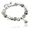 13 Patterns Crystal Charm Bracelets&Bangles for Women With Murano Glass Beads Bracelet Femme Love DIY Beads Bracelet Jewelry