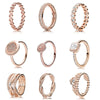 13 Styles Solid 925 Silver Rose Gold Timeless Elegance Love Eternal Braided Rings For Women Wedding Gift Fine Europe Jewelry
