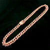 13mm Hip Hop High-Quality Iced Out Necklace For Men Bling Miami Cuban Link Chain Necklaces Goth Jewelry