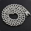 13mm Hip Hop High-Quality Iced Out Necklace For Men Bling Miami Cuban Link Chain Necklaces Goth Jewelry