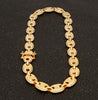 13mm Iced Out CZ Puffed Mariner Link Choker Chain Necklace Gold Silver Multicolor Cubic Zirconia 16/18/20/22/24/26/28/30inch