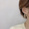 14K Gold plating Korea Jewelry Exquisite  AAA Zircon Wheat Ear Leaves Earrings Elegant Women's Party Earrings