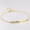 14k Yellow Gold Uses Austria Bracelet Colorful Crystal Bracelet Glod European and American Luxury Lady S925 Silver Bracelet.