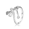 15 Style Silver Ring Charms Love Heart Crown Dragonfly Lotus Crystal Rings For Women Jewelry