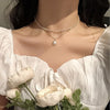15 Style Simple Pearl Bead Chain Choker Necklace Crystal Leaf Tassel Necklace For Women  Sex Jewelry Prom Accessories