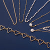 15 Style Simple Pearl Bead Chain Choker Necklace Crystal Leaf Tassel Necklace For Women  Sex Jewelry Prom Accessories