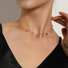 15 Style Simple Pearl Bead Chain Choker Necklace Crystal Leaf Tassel Necklace For Women  Sex Jewelry Prom Accessories