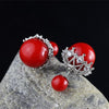 15MM Natural Pearl Earrings For Women 100% 925 Sterling Silver Earrings Hollow Crown Crystal Stud Earrings Fine Jewelry SE43