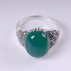 16*10mm Natural Green Agate 3 Colors Gemstone Ring With Stone 100% 925 Sterling Silver Ring For Women Party Fine Jewelry SR06