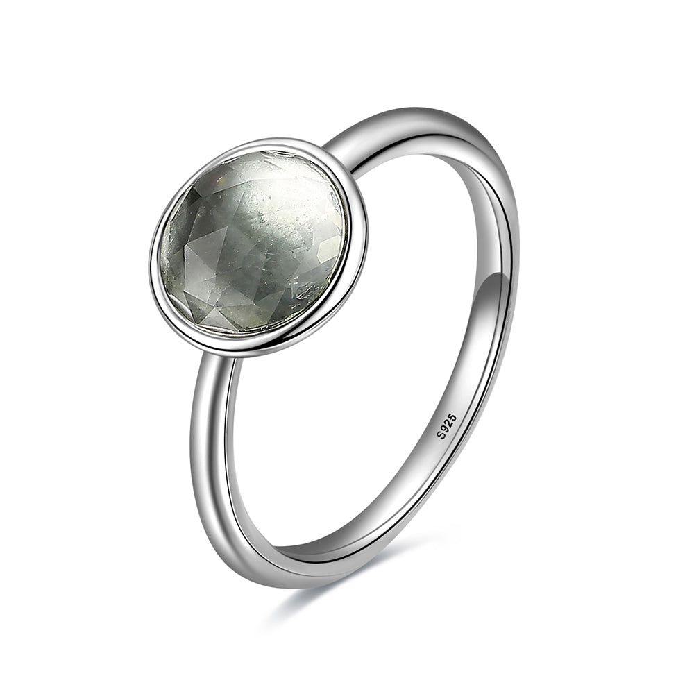 16 Color Women Silver Charms 925 Stone Ring Yellw Blue Red Purple Black Green Color For Women Wedding Jewelry