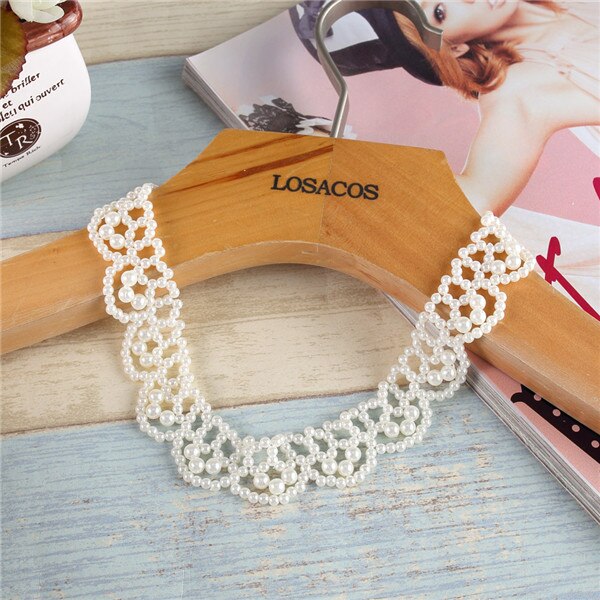 16 styles Imitation Pearl Brand Designer Bib Collar Choker Necklace Jewelry For Women Wedding Party