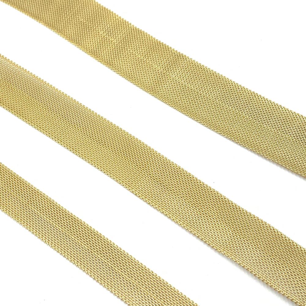 16MM 20MM 25MM Stainless Steel Milanese Mesh Chain Necklace For Women Charm Choker Bracelet Silver Color Jewelry Gifts