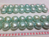 16pairs pearl coin earrings beads 10-11mm red pink blue   beads nature loose beads for DIY jewelry