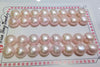 16pairs pearl coin earrings beads 10-11mm red pink blue   beads nature loose beads for DIY jewelry