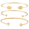 Bohemian Love Word Bracelets & Bangles For Women Gold Silver Color Crystal Cuff Charm Bracelet Femme Party Gifts