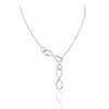 Brand Design Fashion Charm Metal infinity Pendants Necklace Silver Color Chain necklaces statement jewelry women