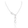 Brand Design Fashion Charm Metal infinity Pendants Necklace Silver Color Chain necklaces statement jewelry women