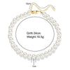 17KM Elegant White Imitation Pearl Choker Necklace Big Round Pearl Wedding Necklace for Women Charm  Jewelry