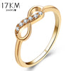 Fashion Infinity Crystal Rings For Women Statement Cross Gold Silver Color Party Ring Female Jewelry Accessories Wholesale