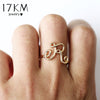 Fashion Letter Rings For Women Simple Gold Silver Color Name Ring Female Statement Party Charm Jewelry Gifts New Design