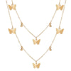 17KM  Multi Layer Lock Portrait Pendants Necklaces For Women Gold Metal Key Heart Necklace  Design Jewelry Gift