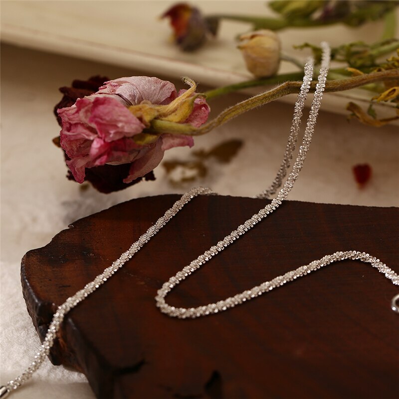 17KM Shiny Chain Silver Color Choker Necklace For Women Simple Minimalist Choker Necklaces 2021 Collar Jewelry