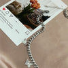 17KM  Silver Color Butterfly Tassel Choker Necklace For Women Girls Korean Thick Chain Necklaces 2021  Jewelry