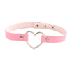 17KM Sexy Punk Gothic PU Leather Heart Choker Necklaces For Women Vintage Statement Collar Necklace Wedding Jewelry Gift