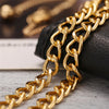 17KM Trendy Gold Long Chain Choker Necklace For Women Small Ball Pendant Necklace Lock Choker Necklaces 2021 Jewelry