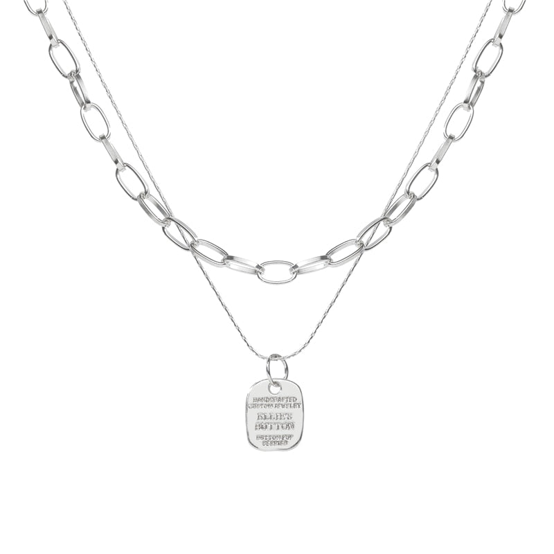 17KM Trendy Gold Thick Chain Necklace for Women  Mixed Linked Circle Necklaces Minimalist Choker Necklace Party Jewelry