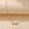 17KM Vintage Gold Angel Letter Necklace Gift for Women Old English Name Choker Necklaces 2022 Party Jewelry Mom Gift