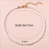 17KM Vintage Pearl Choker Necklace For Women  Summer White Imitation Pearl Necklaces 2021 Trend Elegant Wedding Jewelry