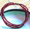 17cm Natural Garnet 3mm Beaded Bracelets Fine Gemstone Beads Muti-layer Bracelets Jewelry For Woman Gifts Can Drop Shipping