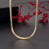 18/20/22/24 Inch Gold Color 4MM Blade Women's Neck Chain Female Necklace Gift Female  Designer Jewelry