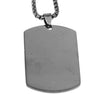 18-32' 5pcs in bulk Fashion Gold/ silver / black Army card dog tag Stainless Steel 3mm Rolo Chain Pendant Necklace