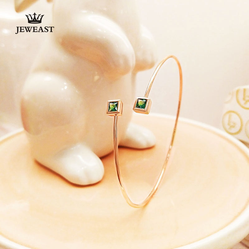 18K Pure Gold Bracelet Real AU 750 Solid Gold Bangle Good Beautiful Upscale Trendy Classic Party Fine Jewelry Hot Sell New 2020