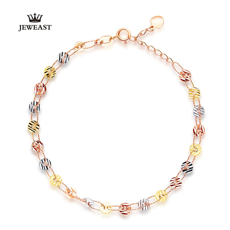 18K Pure Gold Bracelet Real AU 750 Solid Gold Bangle Good Beautiful Upscale Trendy Classic Party Fine Jewelry Hot Sell New 2020