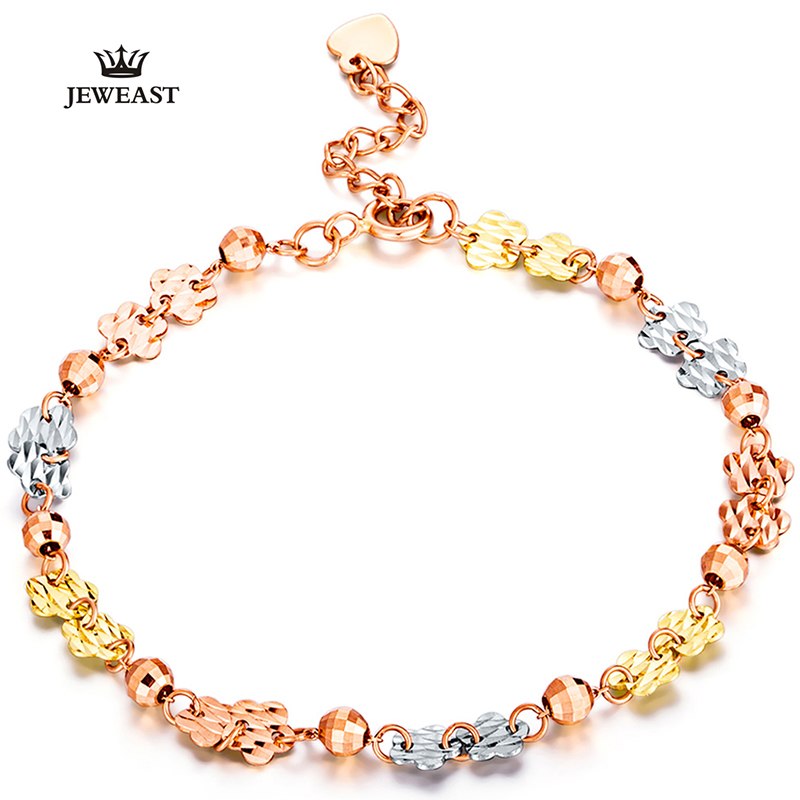 18K Pure Gold Bracelet Real AU 750 Solid Gold Bangle Nice Beautiful Upscale Trendy Classic Party Fine Jewelry Hot Sell New 2020