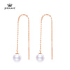 18K Pure Gold Earring Real AU 750 Solid Gold Earrings Good Beautiful Pearl Upscale Trendy Classic Fine Jewelry Hot Sell New 2020