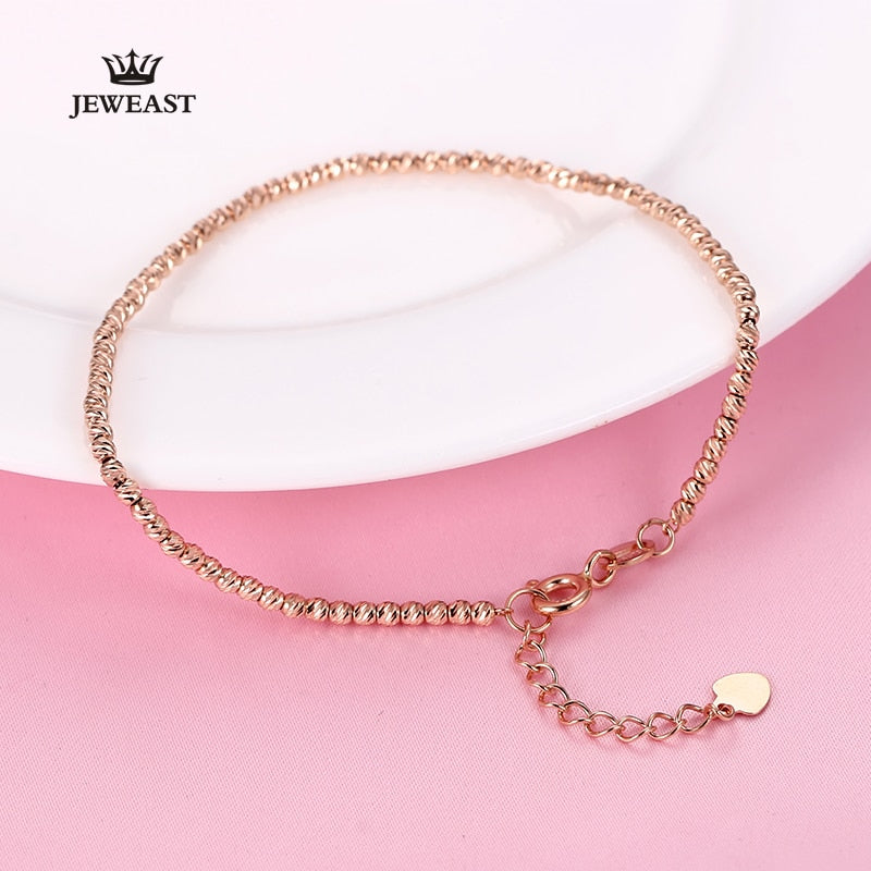 18K Pure gold bracelet real AU 750 solid gold Bangle good beautiful upscale trendy Classic party fine jewelry hot sell new 2020