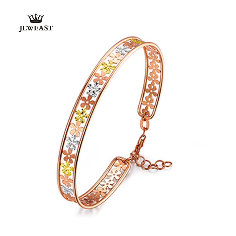 18K Pure gold bracelet real AU 750 solid gold Bangle good nice beautiful upscale trendy party fine jewelry hot sell new 2020